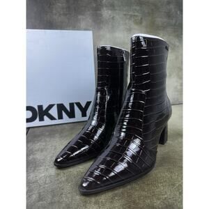 DKNY Sunny Heeled Bootie Brown Women’s Size 9 K4432494 NIB